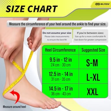 BLITZU Compression Socks for Plantar Fasciitis, Achilles Tendonitis, Arthritis Relief, Ankle Brace Compression Sleeve with Foot Arch Support, Ankle Wrap for Women, Men, Swelling & Heel Pain Pink S-M - Image 6