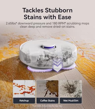 NARWAL Freo Pro Robot Vacuum and Mop Combo, Tangle Free Robot Mop, 8500Pa Powerful Suction, Self-Emptying, Auto Mop Washing, Auto Drying, Obstacle Avoidance, Ideal for Pet Hair and Hard Floor - Image 6