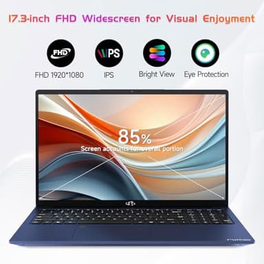 NIMO 17.3 FHD-Laptop, Intel 6-Cores i3-1215U 32GB RAM 1TB SSD (Beat i5-1135G7, Up to 4.4GHz) 65W Type-C Fingerprint Backlit Keyboard IPS Business Computer, Wi-Fi 6 Win 11 (Renewed) - Image 3