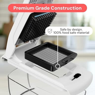 Fullstar The Original Pro Chopper - Vegetable Chopper and Spiralizer, Food Chopper with Container, Fruit Slicer, Kitchen Gadgets & Accessories, Home Essentials (8 in 1, White) - Image 5