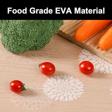 Cooyes Shelf Liners for Kitchen Cabinets Waterproof & Oil-Proof Kitchen Cupboard Mats Non-Slip Drawer Mats EVA Material Non Adhesive Fridge Liner for Shelves - Image 5
