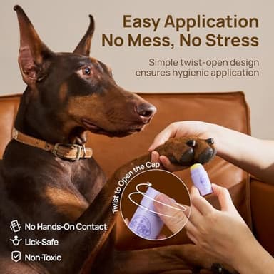 HICC PET Dog Paw Balm 0.21 oz for Dogs & Cats, Soothing Paw Balm Dogs Lick Safe, Moisturizing and Healing Dry Cracked Paws Cat Paw Balm, All-Natural Paw Wax for Dogs, Improves Rough Paws Relieves Odor - Image 6