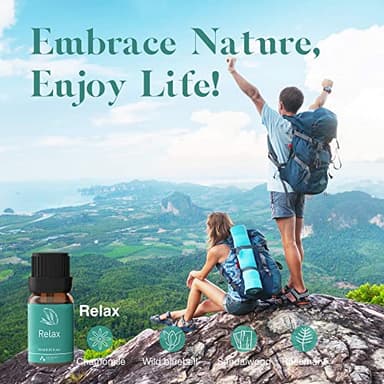 ASAKUKI Essential Oil Blends, Essential Oils for Diffusers for Home, Well-Being Kit- Calm Mind, Sweet Dreams, Happy, Relax, Air Freshening, Immunity for Aromatherapy, Humidifiers, Massage, 6x10ml - Image 5