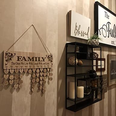 Joy-Leo Family Birthday Reminder Calendar Plaque Wall Hanging with 100 Tags, Help Elderly Mom Grandma Remember Family Birthdays, Best Gifts Ideas for Mom Grandma from Daughter Son Kids, Model JL01 - Image 2