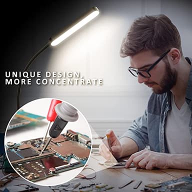 Floor Lamp -WioMio Led Floor Lamp with Remote and Touch Control for Stepless Dimmer & Temperatures, Harmless Light for Eye-caring, Adjustable Gooseneck Standing Lamp for Living Room & Bedroom. - Image 4