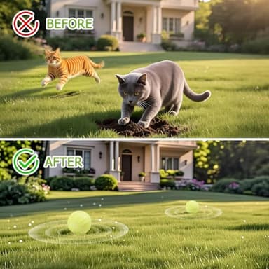 10Pack Cat Repellent Outdoor & Indoor: Natural Cat Deterrent Essential Oils Ball-Natural Extract Essential Oil, Anti Cat Scratch for Furniture, Keep Cats Off Yard Garden Lawn Plants Trash Can (10Pcs) - Image 7