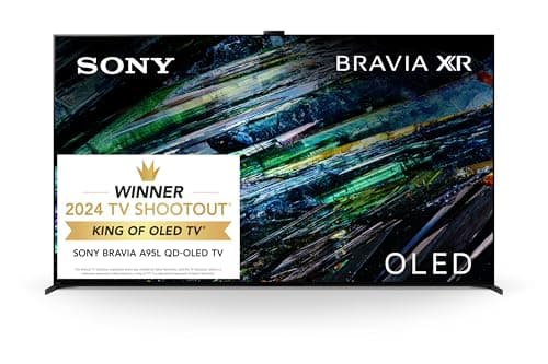 Sony QD-OLED 77 inch BRAVIA XR A95L Series 4K Ultra HD TV: Smart Google TV with Dolby Vision HDR and Exclusive Gaming Features for The PlayStation® 5 XR77A95L- Latest Model,Black - Image 1