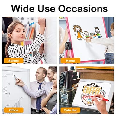 Shuttle Art Dry Erase Markers, 15 Colors Magnetic Whiteboard Markers with Erase,Fine Point Perfect For Writing on Whiteboards, Dry-Erase Boards,Mirrors for School Office Home - Image 4