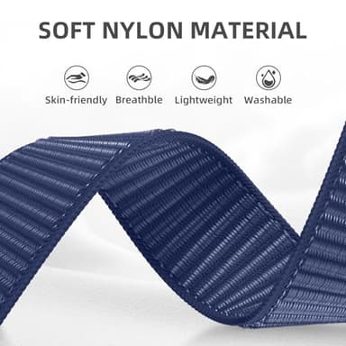 WJK Compatible with Apple Watch Bands 40mm for Women Men, Stretchy Sport Nylon Solo Loop Strap Compatible with Apple Watch Band 38mm 41mm 42mm 44mm 45mm 49mm for iWatch Ultra Ultra 2 SE 9 8 7 6 5 4 3 - Image 2