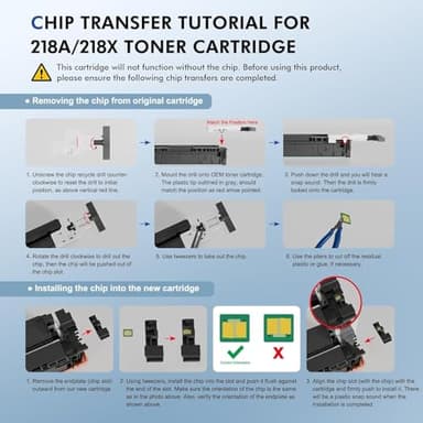 218X 218A Toner Cartridges 4 Pack 3201dw Compatible Replacement for HP 218X 218A Color Laserjet Pro MFP 3301fdw 3301cdw 3201dw 3301sdw Printer High Yield Ink Set W2180X (Black Cyan Yellow Magenta) - Image 5