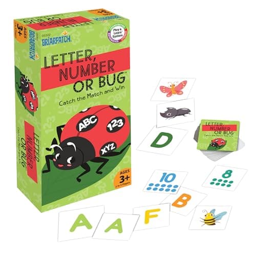 Briarpatch, Letter Number or Bug Game, Early Preschool Learning for Toddlers, Kindergarten and 1st Grade - Image 1