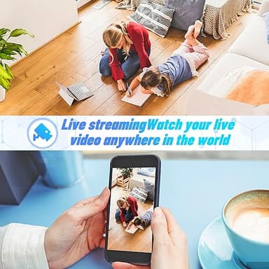 Keslom Wireless Smart USB Charger 1080P Spy Home Baby Monitor Surveillance Camera Detector Hidden Home WiFi Security Video Nanny Camera Motion Detection Remote View - Image 4