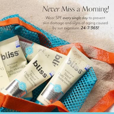 Bliss Block Star SPF 30 Daily Tinted Mineral Sunscreen with Zinc Oxide - All Skin Tones - 100% Mineral Broad Spectrum Sunscreen with Titanium Dioxide & Antioxidant Blend- 1.4 fl oz. - Image 5