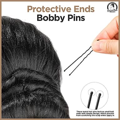 Teenitor Hair Donut, Hair Bun Maker, Black（Extra-large, Large, Medium and Small） - Image 5