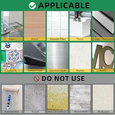 YMHB Double Sided Tape Heavy Duty, Nano Tape Double Sided Mounting Tape(2 Rolls, Total 19.6FT), Removable Transparent Adhesive Tape, Clear Two Sided Poster Wall Tape Strips for Home Office - Image 6