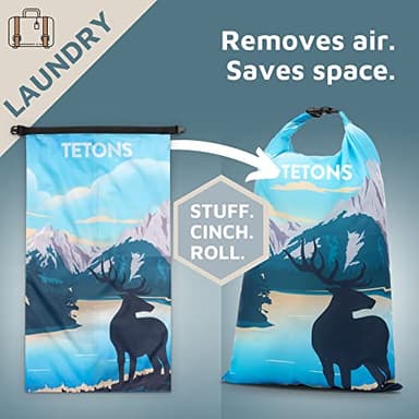 Large Compression Packing Cubes for Travel-Packing Cube Luggage Organizers 7 Piece Set for Checked Luggage-Ultralight, Expandable/Compression Bags by TRIPPED Travel Gear (National Parks) - Image 7