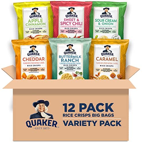 Quaker Rice Crisps, 6 Flavor Variety Pack, 12 Count - Image 1