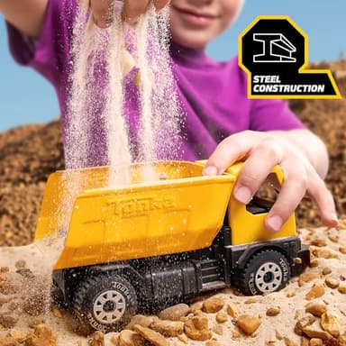 Tonka - Steel Classics Giga Series - Dump Truck & Bulldozer, 2-Pack - Image 3