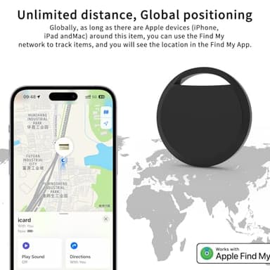 Air Tracker Tags 4 Pack Smart Tag Bluetooth Trackers Work with Apple Find My (iOS Only), Lightweight Tag Prevent Loss of Luggage Wallets Keys Bags,Replaceable Battery,IP67 Waterproof - Image 5