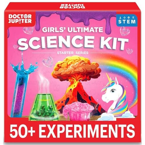 Doctor Jupiter Girls' Science Kit, Chemistry Set for Kids Ages 8-10-12-14 | Birthday Gift Ideas for 8,9,10+ Year Old Girls | STEM Toy Kit with 50+ Experiments | Learning & Educational Projects - Image 1