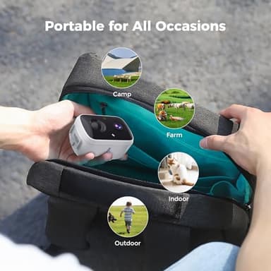 Hiseeu Solar Security Cameras Wireless Outdoor, Battery Powered 3K 4MP Surveillance Indoor WiFi Smart Cameras for Home Security Outside, Motion Detection, Waterproof, Color Night Vision, 2-Way Audio - Image 3