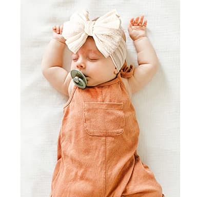 Niceye Handmade Baby Headbands Soft Stretchy Nylon Hair Bands with Bows for Newborn Infant Baby Toddler Girls - Image 6