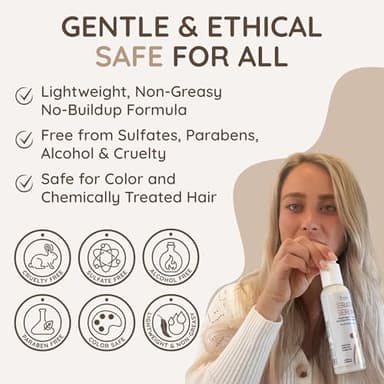 VITAMINS hair cosmetics Keratin Hair Serum for Frizzy and Damaged Hair - Anti Frizz Serum with Biotin, Castor Oil & Collagen for Heat Protection, Shine and Gloss Treatment - 4.25 Fl Oz - Image 6