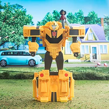 Transformers Toys EarthSpark Spin Changer Bumblebee 8-Inch Action Figure with Mo Malto 2-Inch Figure, Robot Toys for Ages 6 and Up - Image 6