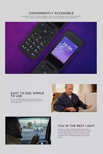 TCL Classic 4058W AT&T 4G LTE Unlocked Flip Phone 8GB (Renewed) - Image 4
