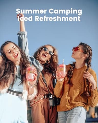 CyberChill Countertop Ice Maker, Portable Ice Machine with Handle, 6 Mins Fast Ice, 26 lbs/Day, Self-Cleaning with Ice Basket & Scoop, for Home, Kitchen, RV, Camping - Image 6