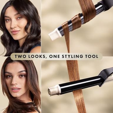 HOT TOOLS Pro Artist Protect & Style CurlStraight Styler | 2-in-1 Easy-to-Use, Use as Curling Iron, Flat Iron, or a Wand for Styling Curly or Straight Hair, 1 ¼" Curling Iron - Image 5