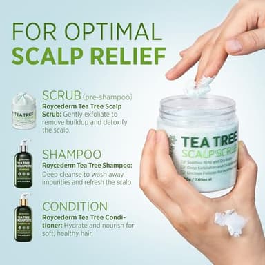 Roycederm Tea Tree Scalp Scrub: Anti Fungal Pre Shampoo, Itchy Relief Scalp Treatment for Dandruff, Psoriasis & Seborrheic Dermatitis - Gently Exfoliator, Relieves Dryness, Promotes Hair Growth - Image 6