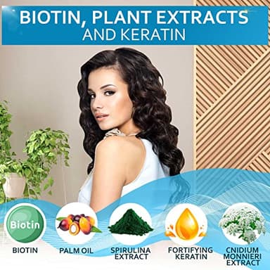 Biotin Shampoo and Conditioner Set - Sulfate and Paraben Free Treatment for Men and Women - Hair Thickening Volumizing Products to Help Boost Thinning Hair with Added Keratin - Image 3