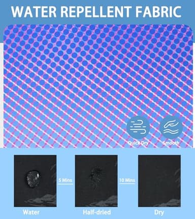 uideazone Mens Funny Golf Shirts Athletic Purple Gradient Dot Polo Shirt Performance Moisture Wicking Golf Polo Short Sleeve - Image 6