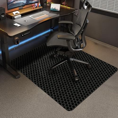 Vicwe Office Chair Mat for Carpet, 48"x36" Anti-Slip Waterproof Floor Protector Desk Chair Mat for Rolling Chairs, Heavy Duty Chair Mat with Studs,Easy Glide Floor Mat for Home,Gaming - Image 1