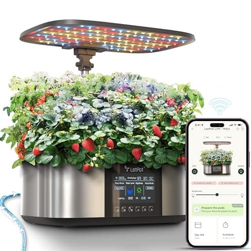 LetPot LPH-Max Hydroponics Growing System Kit, 21 Pods APP & WiFi Automatic Controlled Smart Indoor Garden with 36W LED Grow Light, Auto Drip Irrigation Kits, Self-Managed Nurturing & Watering - Image 1