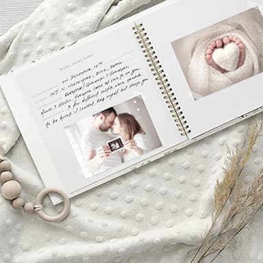 Keepsake Baby Memory Book for Boys & Girls – Timeless First 5 Year Baby Book Photo Album – Gender Neutral Journal Scrapbook - Record a Milestone for Every Event from Birth to Age 5 - Image 2