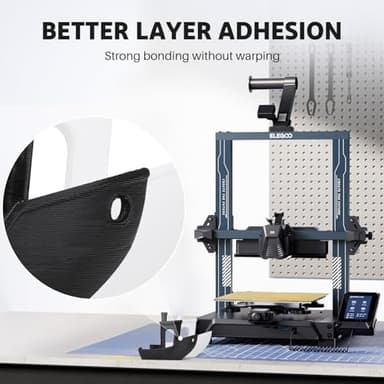 ELEGOO PLA PRO Filament 1.75mm Black 4KG, 30-250mm/s Printing Speed Improved Rigidity 3D Printer Filament Dimensional Accuracy +/- 0.02mm, 4pcs 1kg Spool (2.2lbs) - Image 3