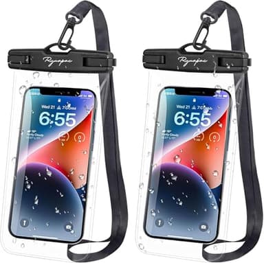 Rynapac Waterproof Phone Pouch Bag - 7.5in Waterproof Phone Case for Beach Travel Must Haves, IPX8 Cellphone Dry Bag with Lanyard for iPhone 16 15 Pro Max Galaxy S25 Pixel 8a, Cruise Essentials - Image 1