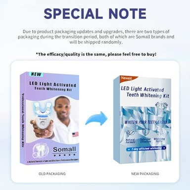 Somall Professional Teeth Whitening Kit - The 2025 Latest Smart Teeth Whitening Gel LED Light System, 35% Carbamide Peroxide, 3ml Gel Syringes(3), Remineralization Desensitizing Gel(1), and Tray - Image 7