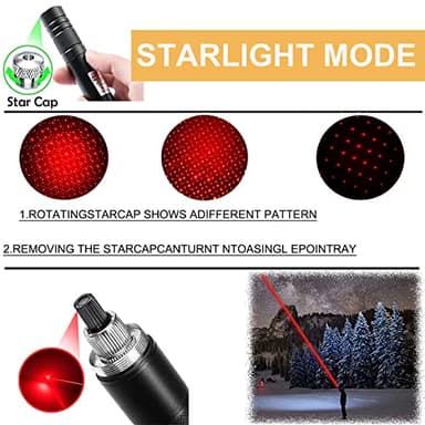 Laser Pointer High Power, Red Laser Pointer Indicator Light, Long Range Laser Pointer for Hiking, USB Charge - Image 4