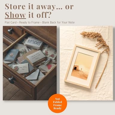 Frame‑Ready Easter Art Cards (Flat, Not Folded) – 5 x 7 Empty Tomb Christian Print – Single‑Sided, Blank Back for Message – Envelopes Included – Religious Easter Décor & Gift – Set of 6 - Image 2