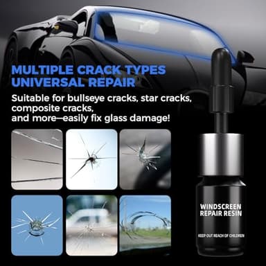 2 Bottles Nano Glass Crack Repair Liquid Quick Windshield Repair for Chips and Cracks-deep Dark - Image 3