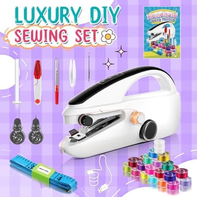 User-Friendly Cordless Handheld Sewing Machine for Beginners, Compact Mini Sewing Machine with Complete Accessories Kit, Portable Sewing Machines Are A Must-Have for Home DIY - Image 8