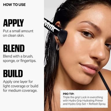 Milk Makeup Hydro Grip Hydrating Gel Skin Tint with Hyaluronic Acid – Buildable Light Coverage for Up to 12 Hours w/Dewy Finish – Non-Comedogenic – 7 Medium w/Neutral Undertones, 1oz - Image 8