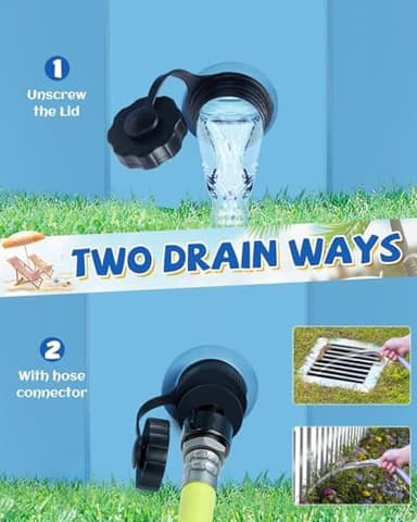 Foldable Dog Pool, YSJILIDE Portable PVC Dog Pet Swimming Pool, Collapsible Plastic Dog Bath for for Large Medium Small Dogs & Kids (87 x 16), Blue - Image 6