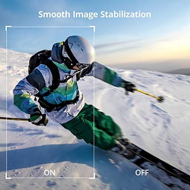 AKASO Brave 7 Action Camera 4K30FPS 20MP with 256GB U3 MicroSDXC Memory Card, Waterproof Camera with Touch Screen IPX8 33FT EIS 2.0 Zoom Support External Mic Voice Control with 2X 1350mAh Batteries - Image 3