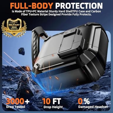 Inesore Compatible with AirPods 4th Case with Phone Stand & Cleaning Kit,Compatible with Magsafe,Magnetic Automatic Lock for Airpods 4 with Active Noise Cancellation Charging Cover (2024) - Image 5