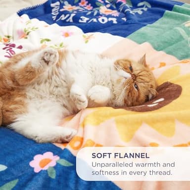 Bedsure Birthday Blanket Gifts for Women - Soft Mom Blanket for Women as Decorations for Wife and Grandma, Patchwork, 50"x60" - Image 5