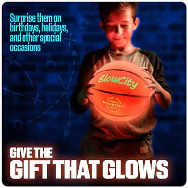 GlowCity LED Basketball with Rim Light Set - Light-Up Basketball, Remote-Controlled 16-Color Rim Light & Pump, Gift for Kids & Teens Ages 8-13, Size 7 - Image 9